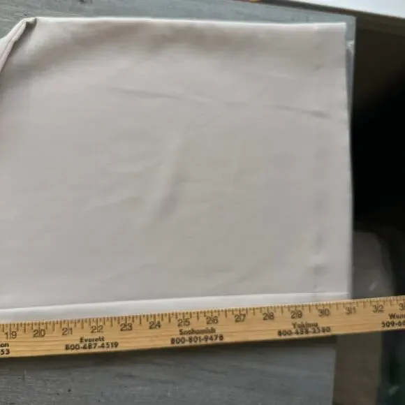 Abercrombie & Fitch Maternity Sloane Tailored Pants Oatmeal Cream 14L - Picture 14 of 16